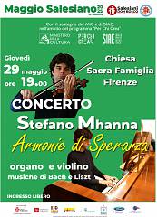 Armonie di speranza - stefano mhanna esegue bach, liszt e widor nella chiesa sacra famigli